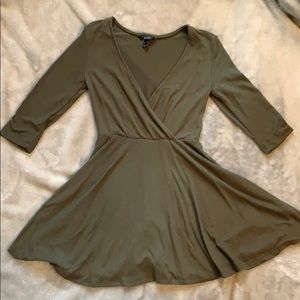 Dark Green Sweater Dress